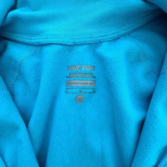 Nike Blue Pro Medium Dri Fit Half Zip Pullover Running Jacket, Size Medium - Picture 5 of 14